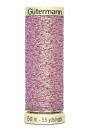 Spule Gütermann Metallic Effektgarn in Hellrosa, Farbcode 624